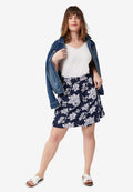 pull-on paperbag waist skort
