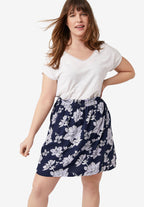 pull-on paperbag waist skort