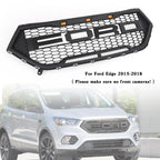 Ford Edge 15-18  Raptor Style Front Bumper Grill Upper Black Grill Generic