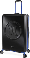 Wave Hardside Spinner Luggage, Black/Blue, Check in