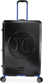 Wave Hardside Spinner Luggage, Black/Blue, Check in