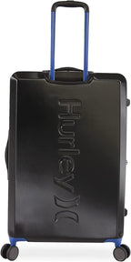 Wave Hardside Spinner Luggage, Black/Blue, Check in