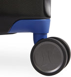 Wave Hardside Spinner Luggage, Black/Blue, Check in