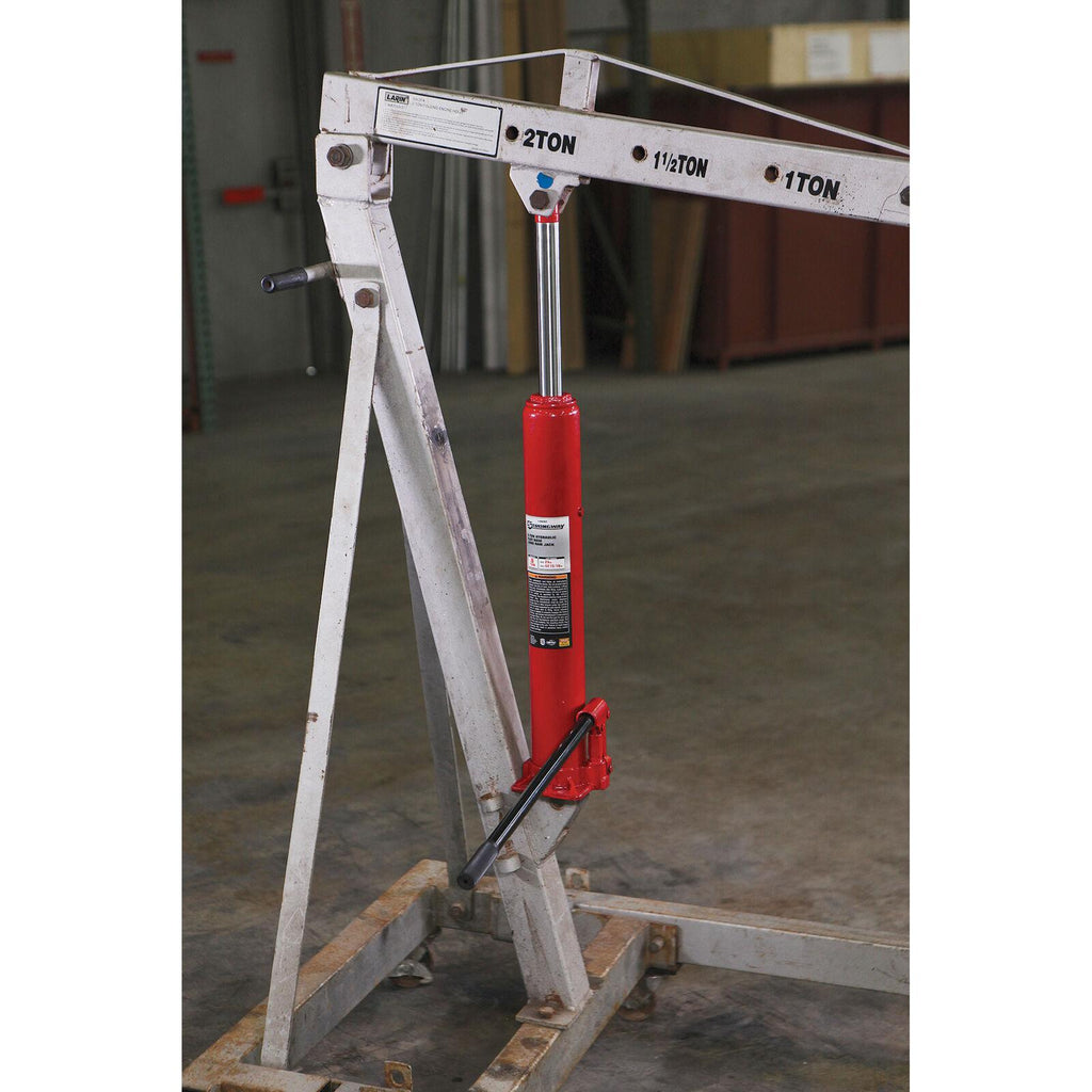 Strongway 8-Ton Long Ram Hydraulic Jack - Single Piston, Flat Base