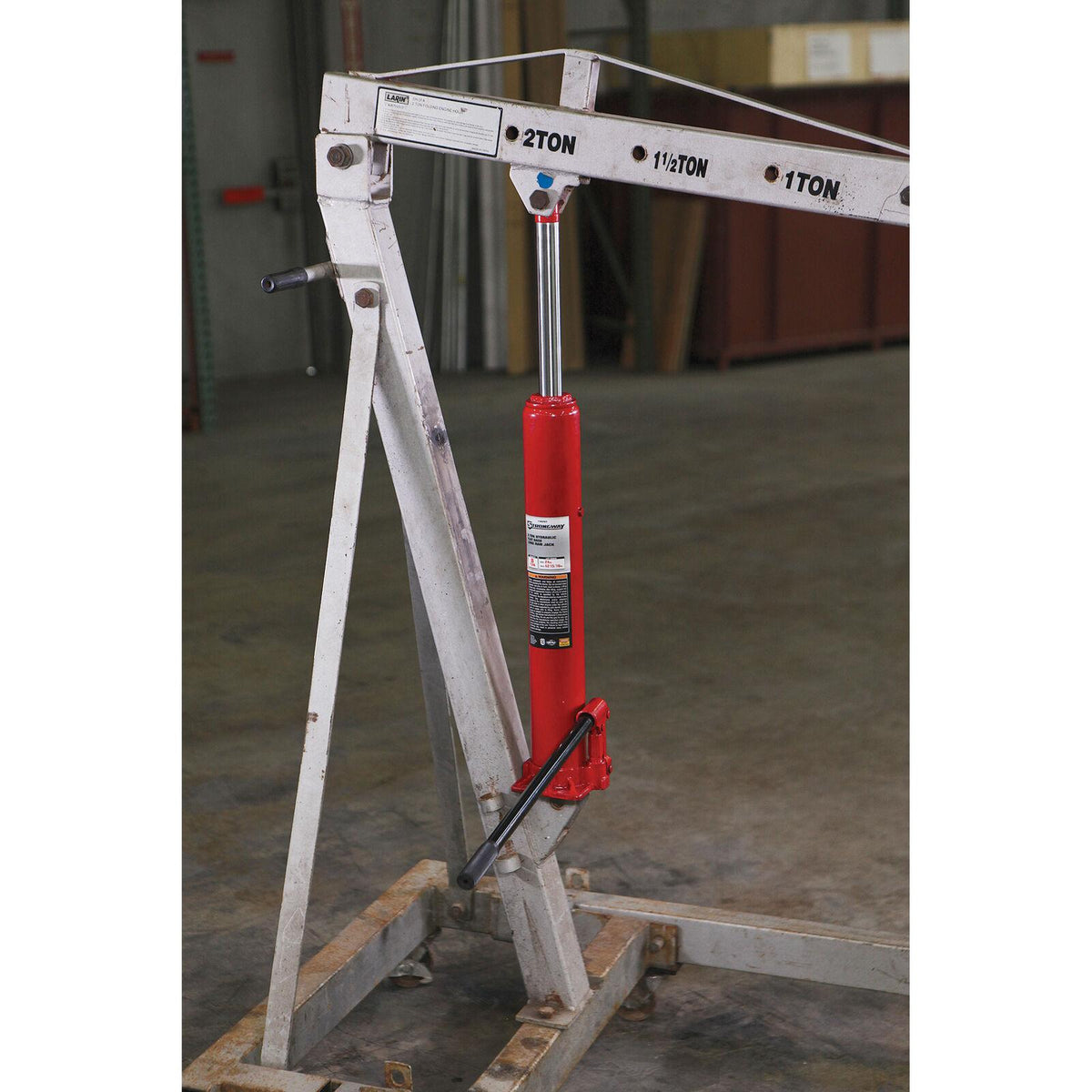 Strongway 8-Ton Long Ram Hydraulic Jack - Single Piston, Flat Base