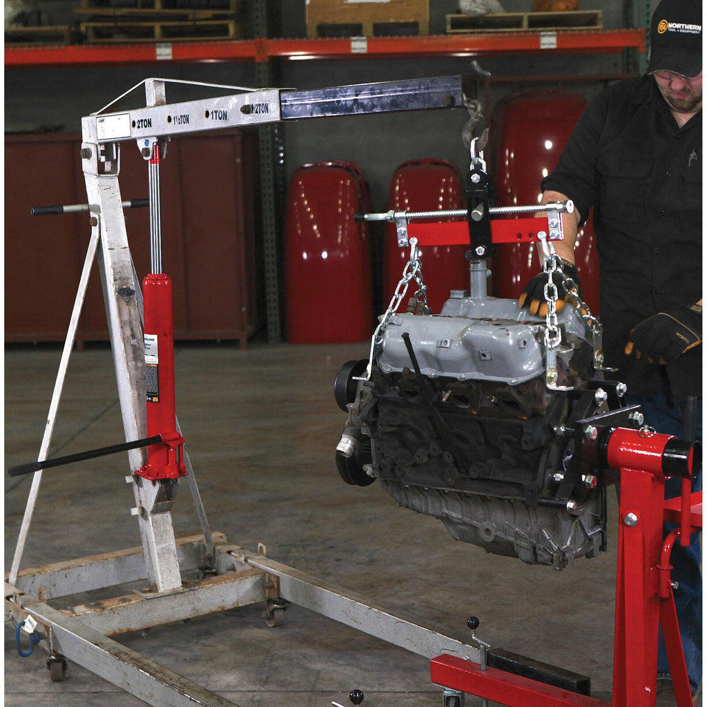 Strongway 8-Ton Long Ram Hydraulic Jack - Single Piston, Flat Base
