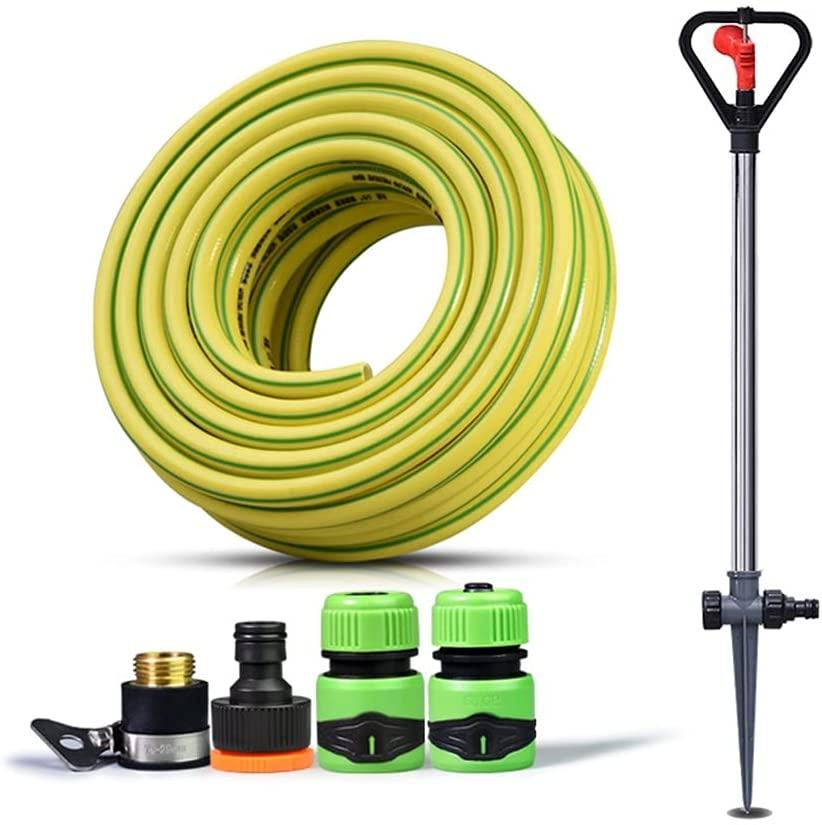 BBGS Garden Sprinkler, Automatic Lawn Water Sprinklers with Hose, 360 Degree Rotating Sprinkler System for Garden, Yard and Kids (Size : 30m)