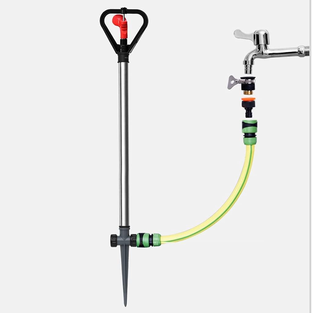 BBGS Garden Sprinkler, Automatic Lawn Water Sprinklers with Hose, 360 Degree Rotating Sprinkler System for Garden, Yard and Kids (Size : 30m)