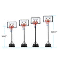 Basketball Hoop Outdoor Portable Basketball Goals, Adjustable Height 7ft - 10ft for Adults &amp; Teenagers