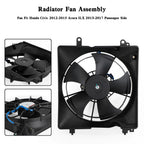 2013-2015 Honda Civic Natural Gas, Touring Radiator Cooling Fan Driver Side 19030R1AA01PFM TYC601350 HO3115158 19015R1AA01 19020RSAG01 19015-R1A-A01 Generic