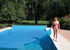 sun2solar 1600 series blue solar blanket for oval swimming pools w/ grommet kit