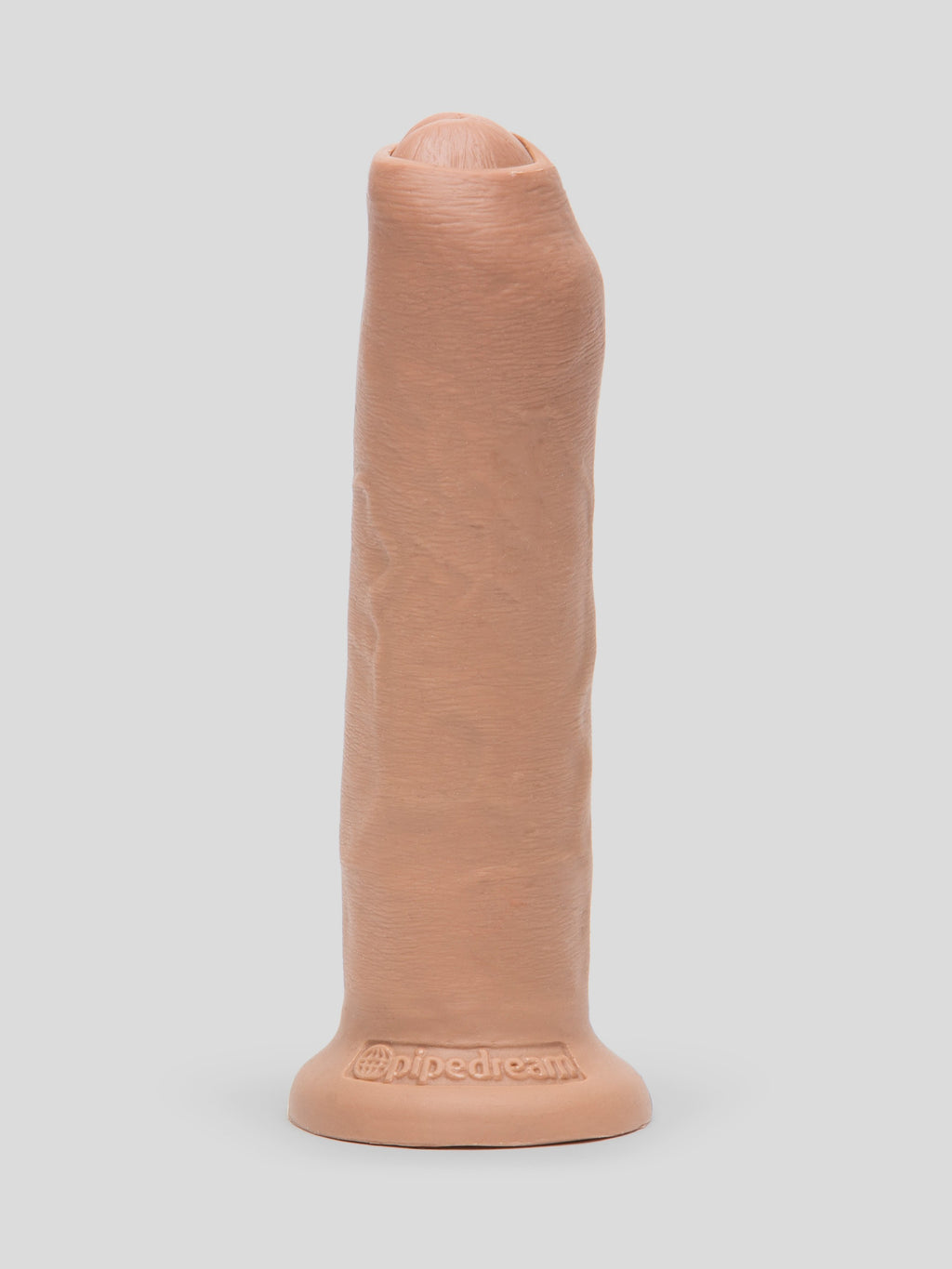 King Cock Uncut Ultra Realistic Suction Cup Dildo 8 Inch, Flesh Tan