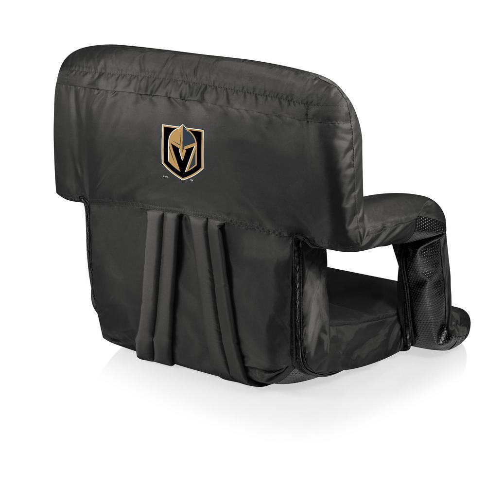 Ve Golden Knights Black Portable Reclining Stadium Seat
