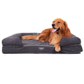 LOAOL 4"Durable Waterproof Memory Foam Pet Bed Mattress Orthopedic Dog Sofa Couch with Changeable Cover