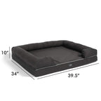 LOAOL 4"Durable Waterproof Memory Foam Pet Bed Mattress Orthopedic Dog Sofa Couch with Changeable Cover