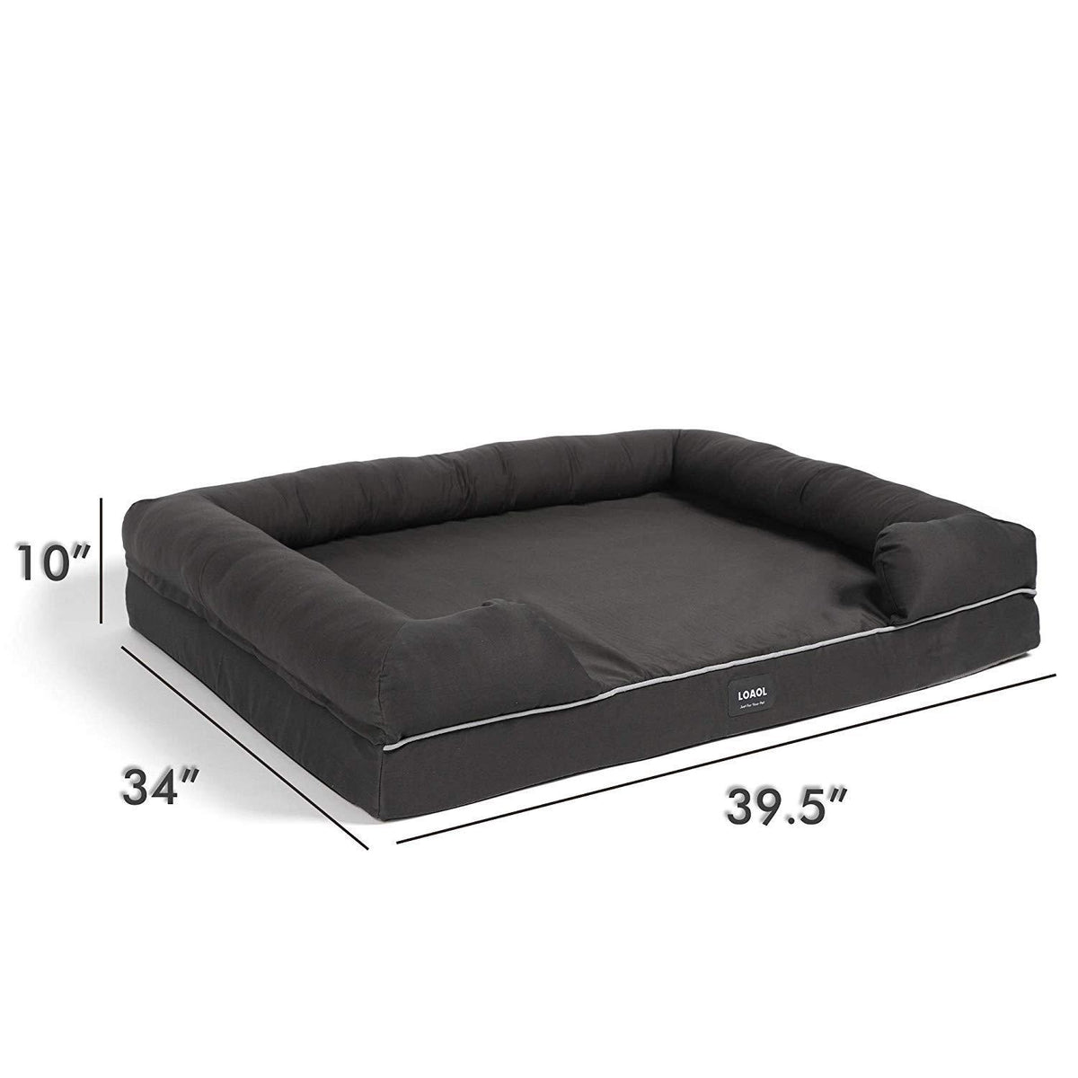 LOAOL 4"Durable Waterproof Memory Foam Pet Bed Mattress Orthopedic Dog Sofa Couch with Changeable Cover