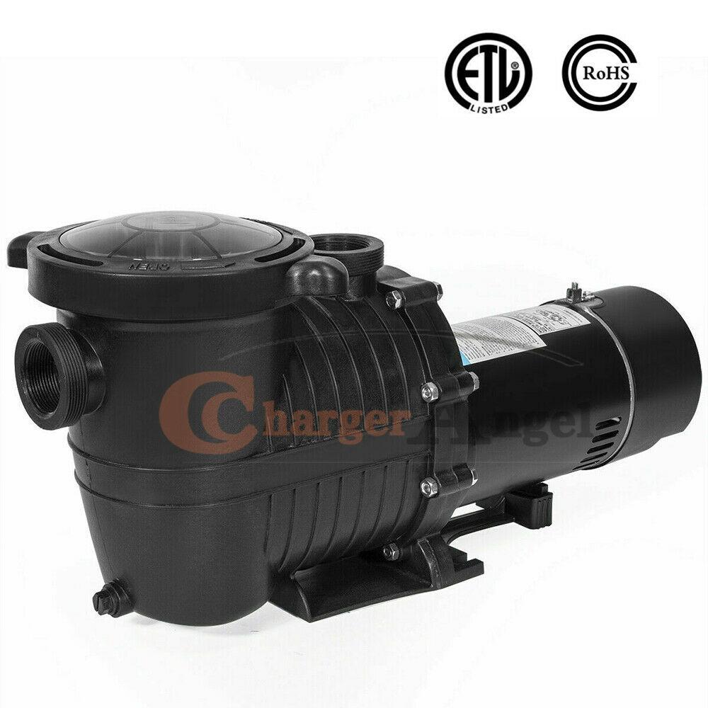 2-speed 1.5/2hp high-flo inground swimming pool pump strainer energy saving 230v