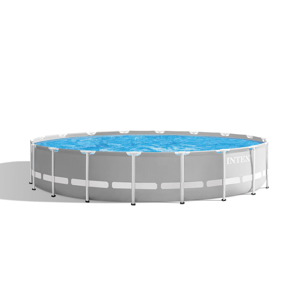 26731EH 18ft x 48in Outdoor Prism Frame Above Ground Swimming Pool Set with Cover, Ladder, Filter Pump, and 6 Replacement