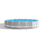 26731EH 18ft x 48in Outdoor Prism Frame Above Ground Swimming Pool Set with Cover, Ladder, Filter Pump, and 6 Replacement