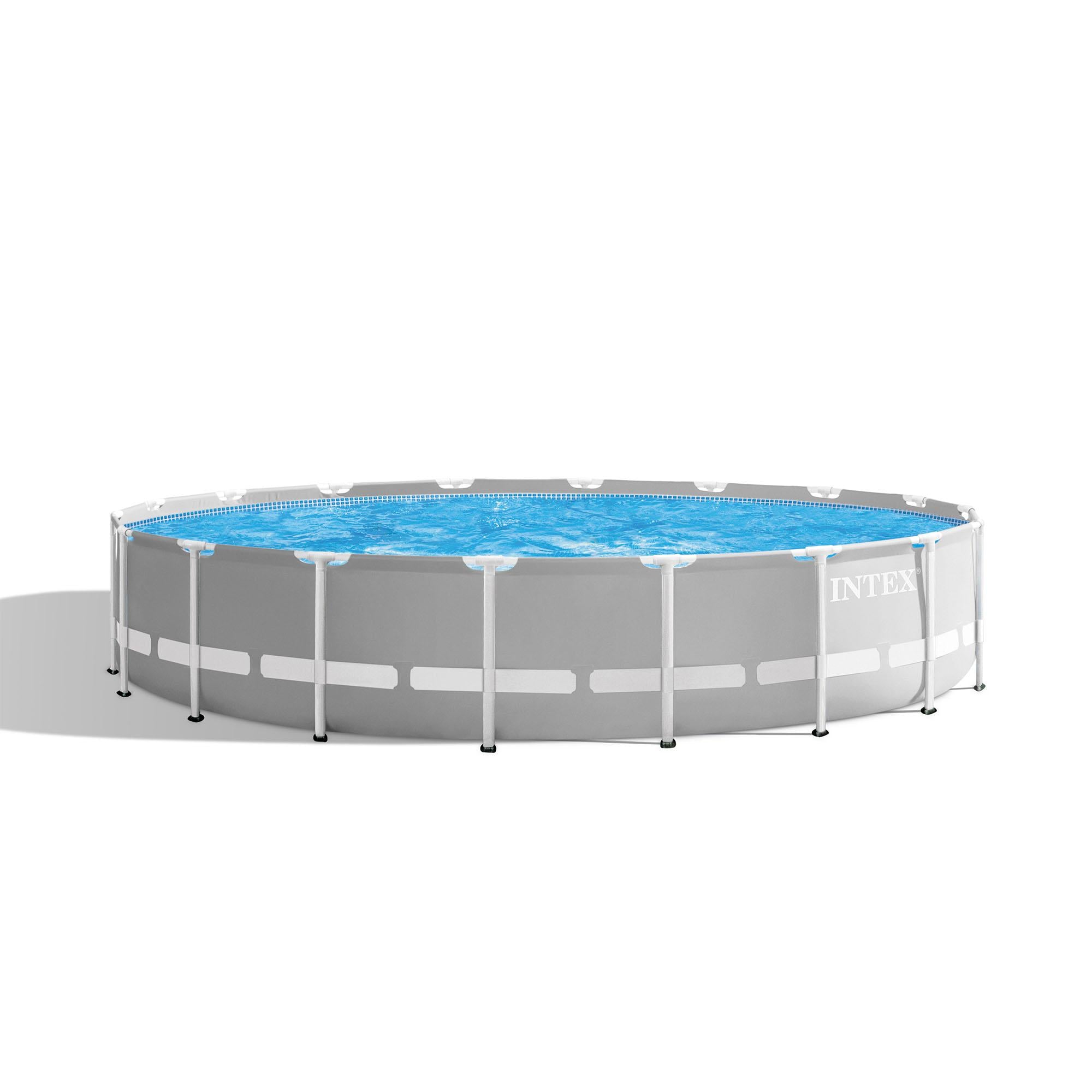 26731EH 18ft x 48in Outdoor Prism Frame Above Ground Swimming Pool Set with Cover, Ladder, Filter Pump, and 6 Replacement