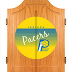 20.5 in. Indiana Pacers Hardwood Classics NBA Wood Dart Cabinet Set