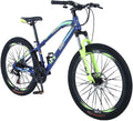 Outroad Mountain Bike, 26Inch Aluminum Full Suspension Road Bike Adult Teen Racing Bicycle Commuter Bike with 21Speed Gears Dual Disc Brakes for Men Women Birthday Gift【US Fast Shipment】 (20Inch)