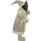 36 in. Christmas African American Santa Claus with Prelit Christmas Tree, Music, Lights and Motion