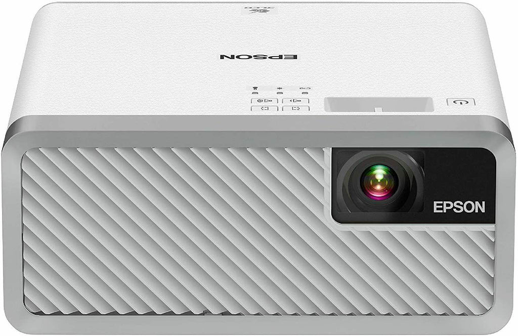 epson ef-100 mini-laser streaming projector with android tv smart - white