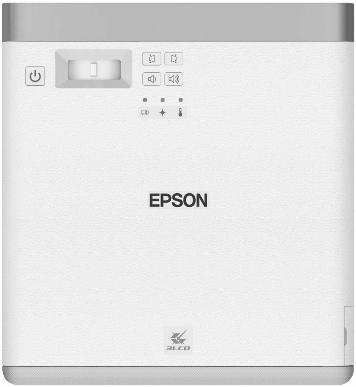 epson ef-100 mini-laser streaming projector with android tv smart - white