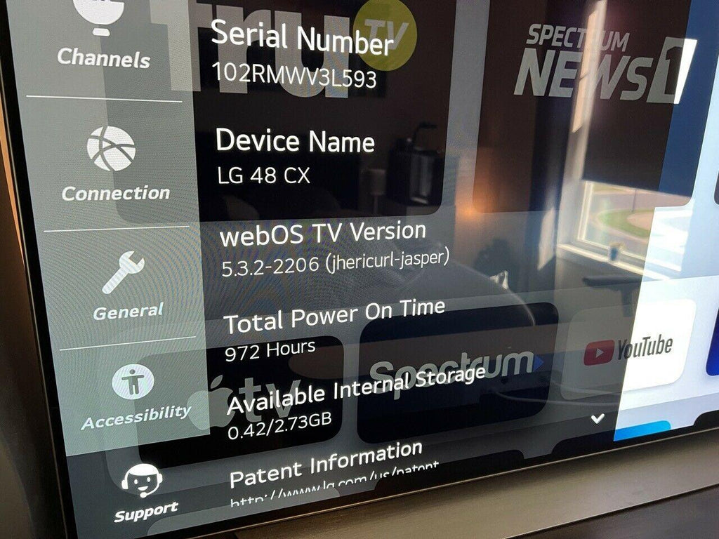 lg oled48cxpub 48" ultra hd led smart tv - perfect black