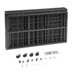ppy 37" Heavy Duty Dog Crate for LarDog - Flodable Pet Dog Kennel Strong Steel with Wheels