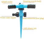 XIN XIN Gardening Watering System Sprinkler Garden Sprinkler 360 Degree Automatic Rotating Sprinkler for Lawn Hose Sprinkler Used for Watering Lawns, Plants, Flowers, Vegetables, Etc