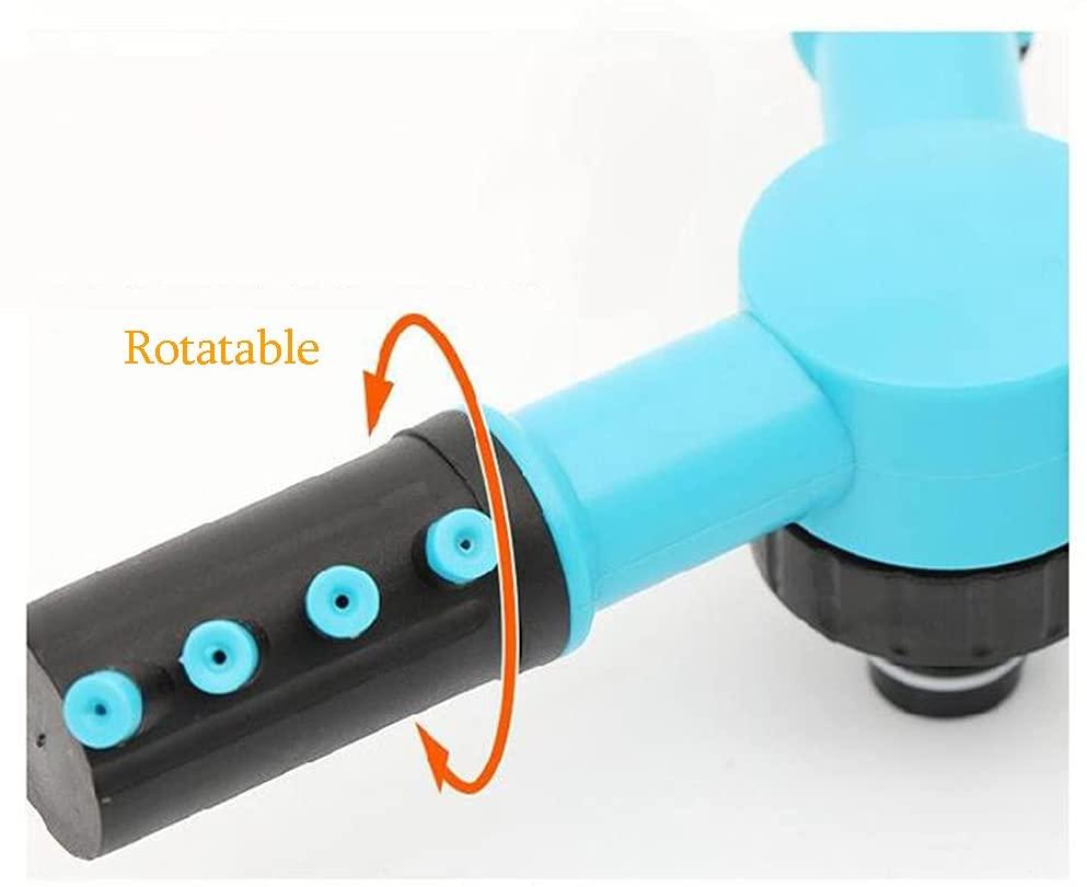 XIN XIN Gardening Watering System Sprinkler Garden Sprinkler 360 Degree Automatic Rotating Sprinkler for Lawn Hose Sprinkler Used for Watering Lawns, Plants, Flowers, Vegetables, Etc