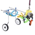 Pet Wheelchair Double Wheel Pet Assisted Walk Car Aluminium Alloy Disabled Dog Wheelchair XS Size Widen Pet Hind Leg Reha Assisted Walk Wheelchair