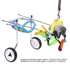 Pet Wheelchair Double Wheel Pet Assisted Walk Car Aluminium Alloy Disabled Dog Wheelchair XS Size Widen Pet Hind Leg Reha Assisted Walk Wheelchair