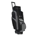 RJ Sports SP1115 Spinner X Transport Cart Golf Bags - Black &amp; Heather Grey - 15 x 12 x 36 in.