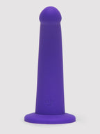 Lovehoney Curved Silicone Suction Cup Dildo 7 Inch, Purple | Purple
