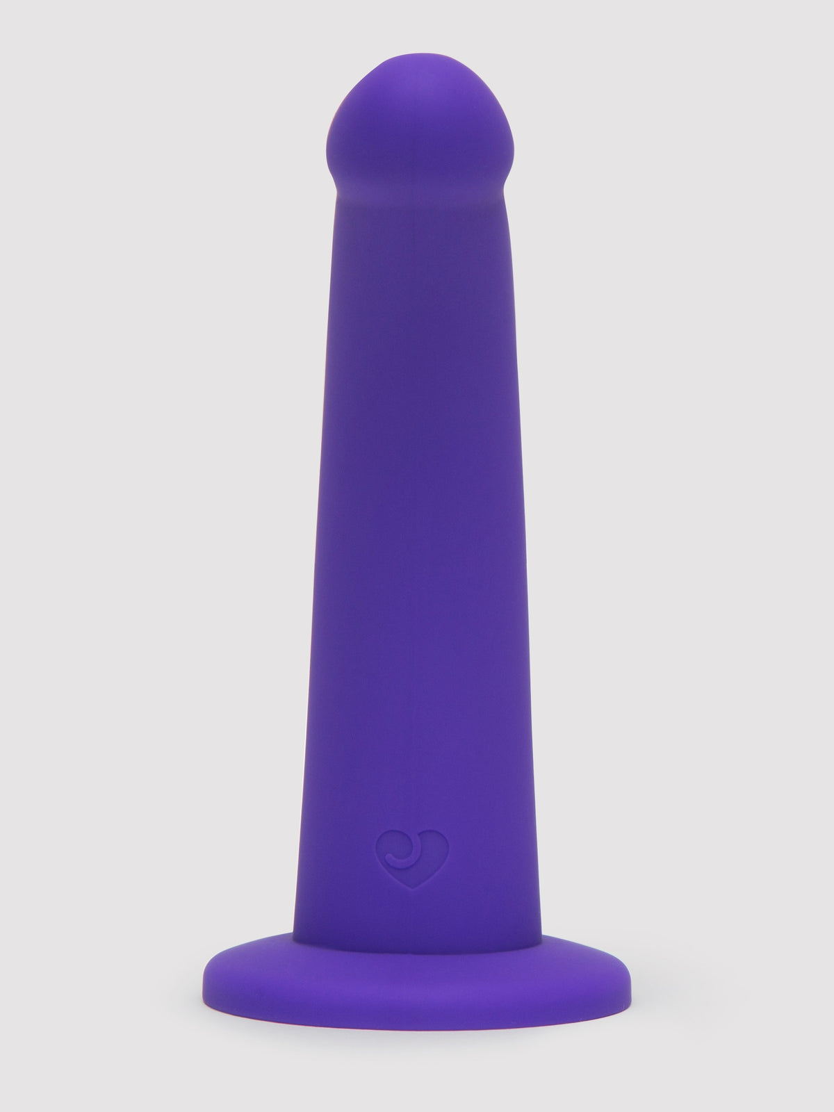 Lovehoney Curved Silicone Suction Cup Dildo 7 Inch, Purple | Purple
