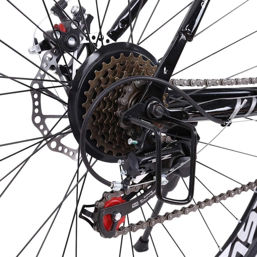 Aluminum Road Bike, Carbon Fork Road Bike 21 Speed Disc Brakes, 700c, Red Shipping from USA