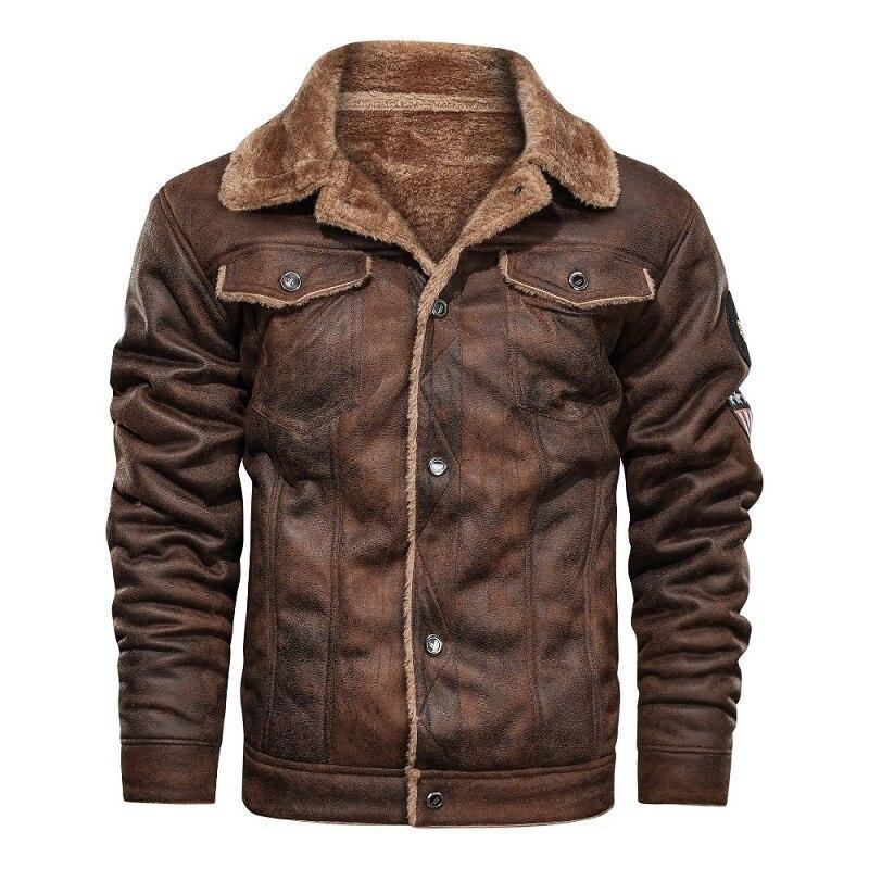 New Fashion Stand Collar Mens Leather Jackets