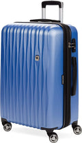 7272 Energie Expandable Hard-Sided Luggage With Spinner Wheels &amp; TSA Lock, Periwinkle Blue, 24”