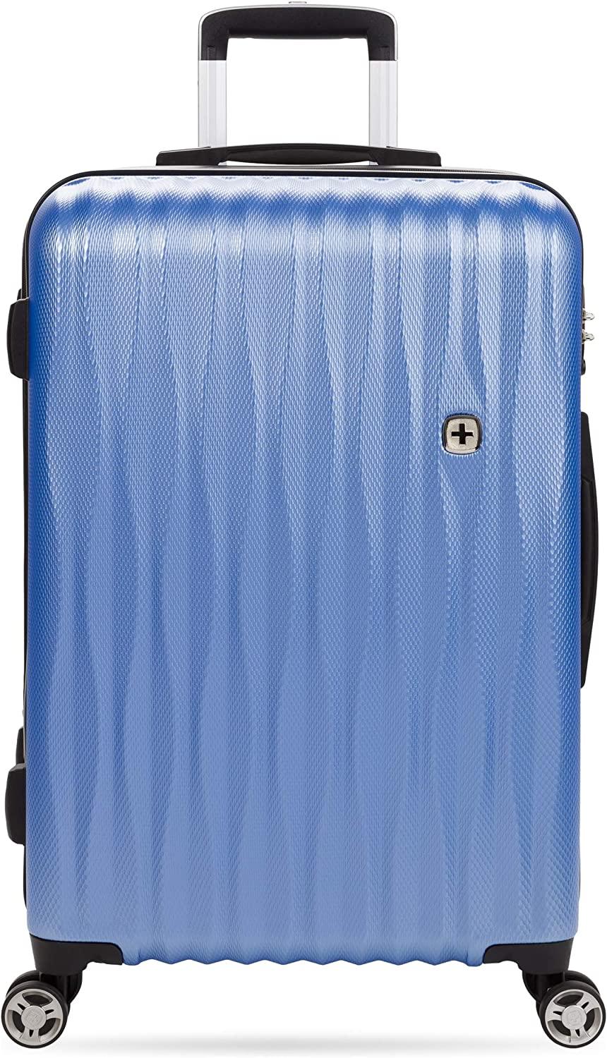7272 Energie Expandable Hard-Sided Luggage With Spinner Wheels &amp; TSA Lock, Periwinkle Blue, 24”