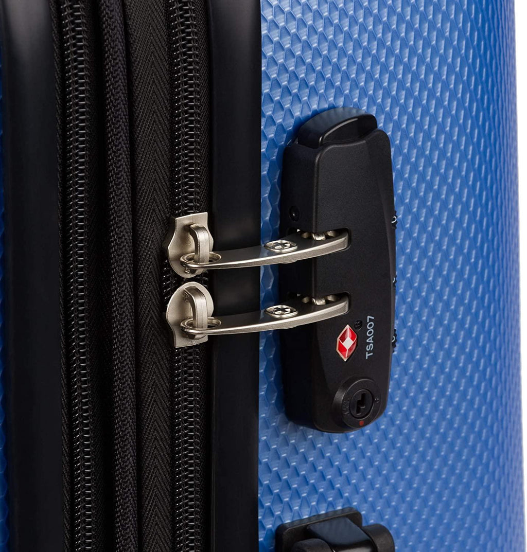 7272 Energie Expandable Hard-Sided Luggage With Spinner Wheels &amp; TSA Lock, Periwinkle Blue, 24”