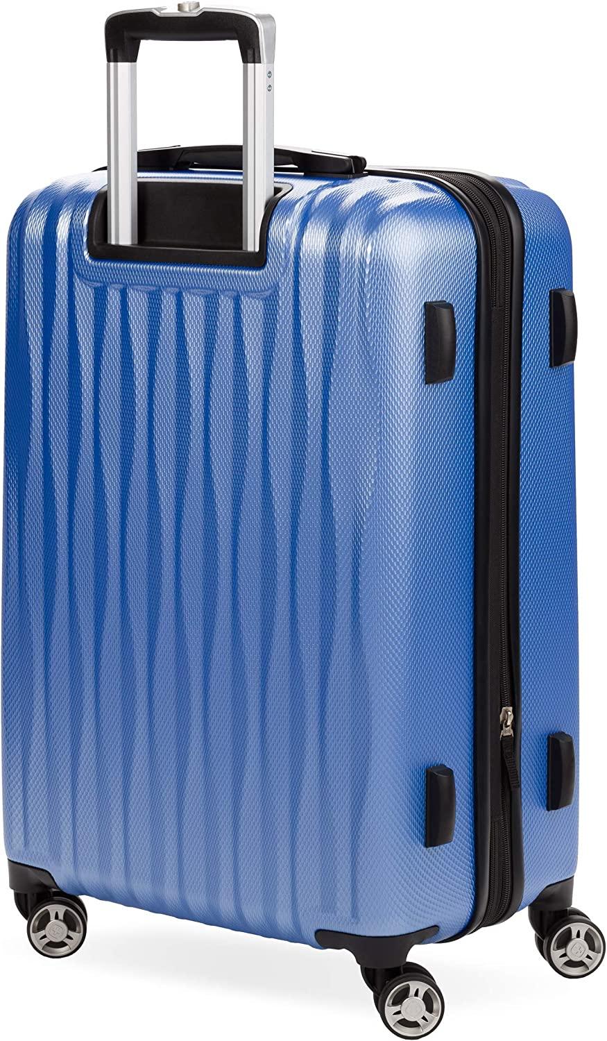 7272 Energie Expandable Hard-Sided Luggage With Spinner Wheels &amp; TSA Lock, Periwinkle Blue, 24”