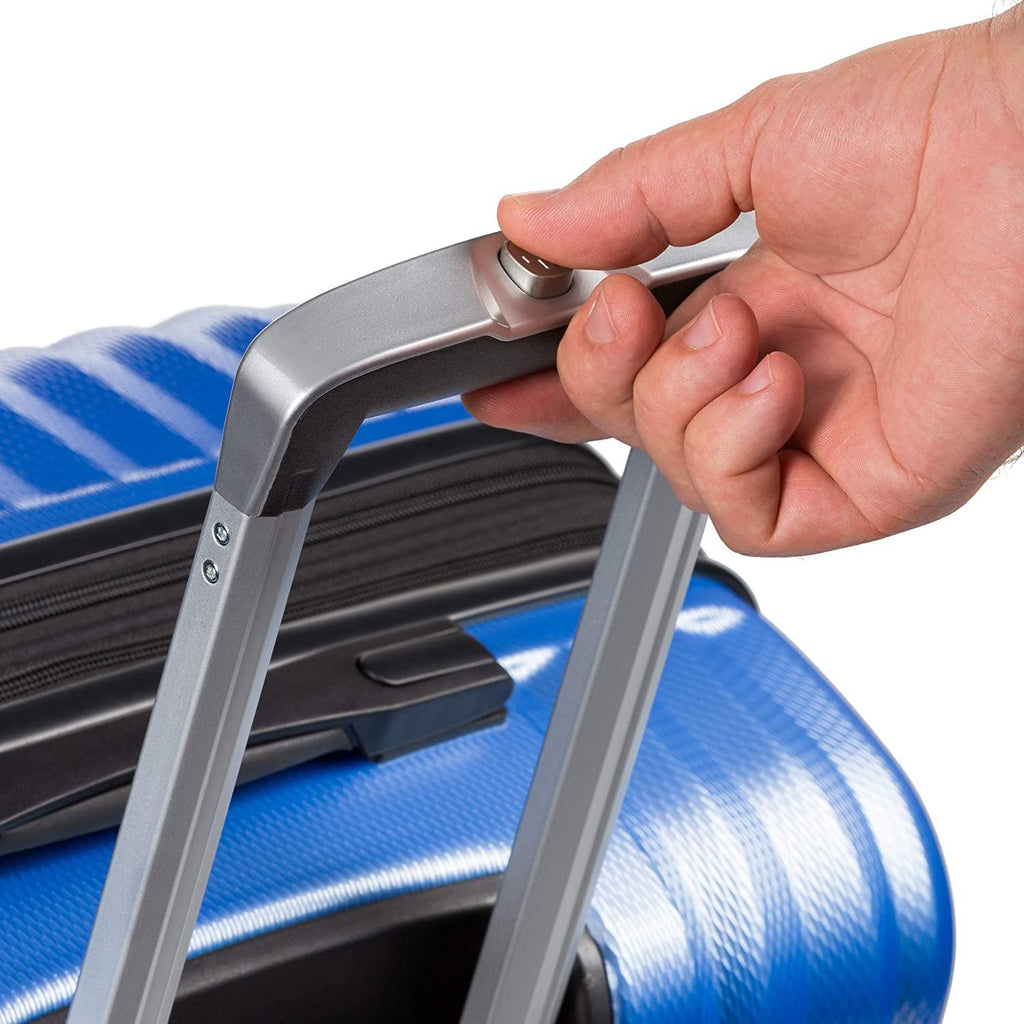 7272 Energie Expandable Hard-Sided Luggage With Spinner Wheels &amp; TSA Lock, Periwinkle Blue, 24”