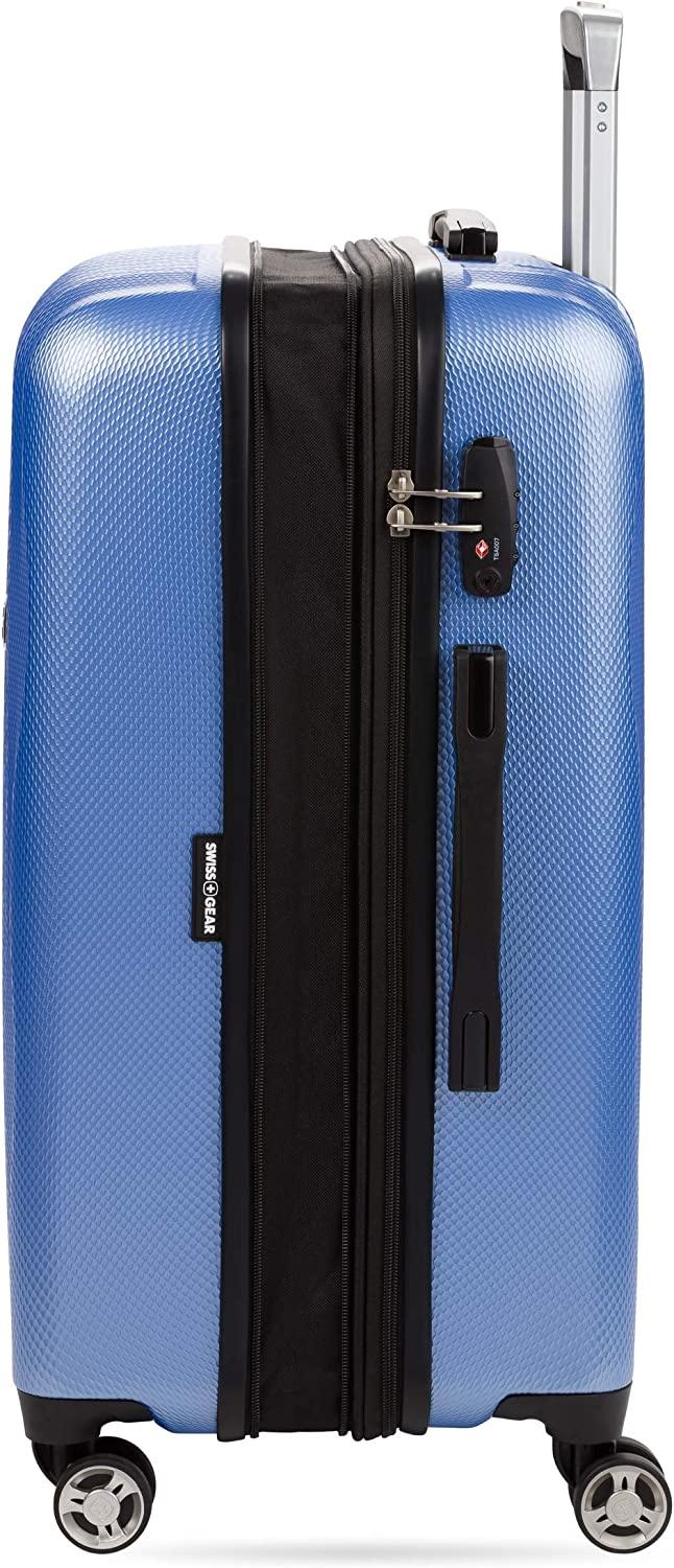 7272 Energie Expandable Hard-Sided Luggage With Spinner Wheels &amp; TSA Lock, Periwinkle Blue, 24”