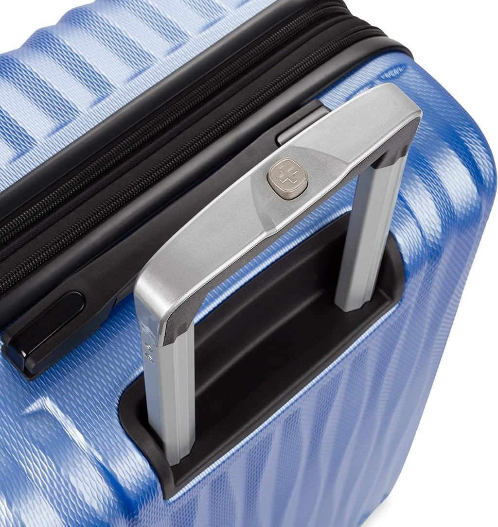 7272 Energie Expandable Hard-Sided Luggage With Spinner Wheels &amp; TSA Lock, Periwinkle Blue, 24”