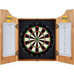 20.5 in. Golden State Warrior Hardwood Classics NBA Wood Dart Cabinet Set