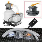 bestway 2200gallon swimming pool  sand filter pump system cleaner 58500e