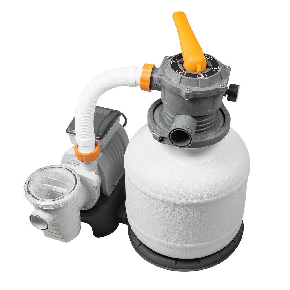 bestway 2200gallon swimming pool  sand filter pump system cleaner 58500e